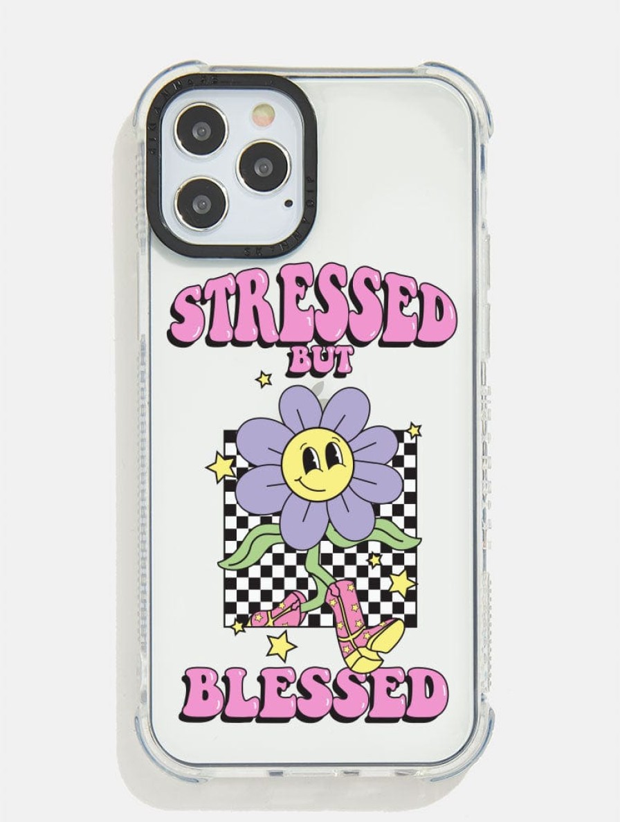 Skinnydip London Stressed But Blessed Shock Iphone Case Iphone 12 Pro Max Cases