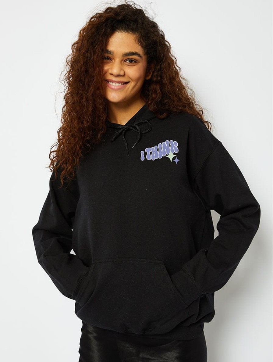 Skinnydip London I Think I Like This Little Life Hoodie In Black Loungewear