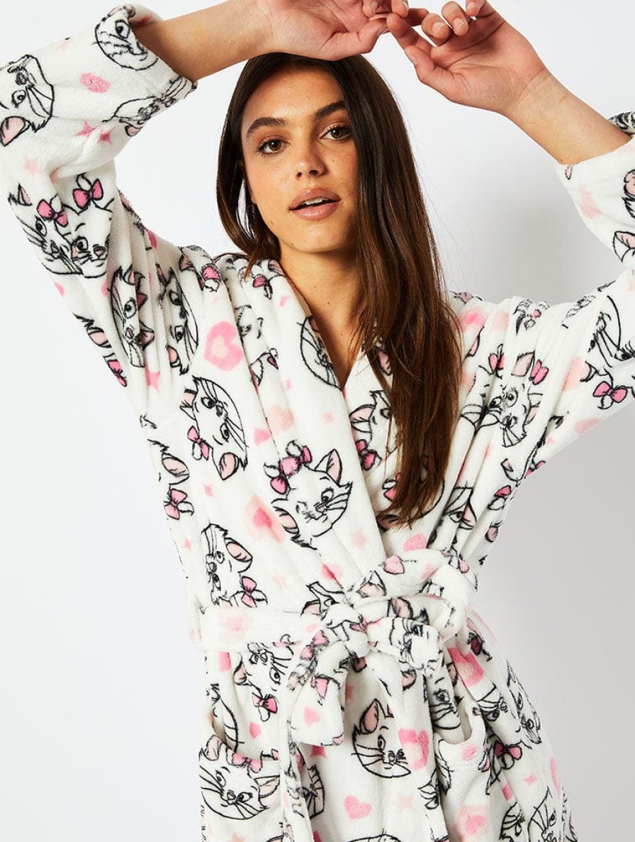 Skinnydip London Disney Marie Print Dressing Gown Nightwear