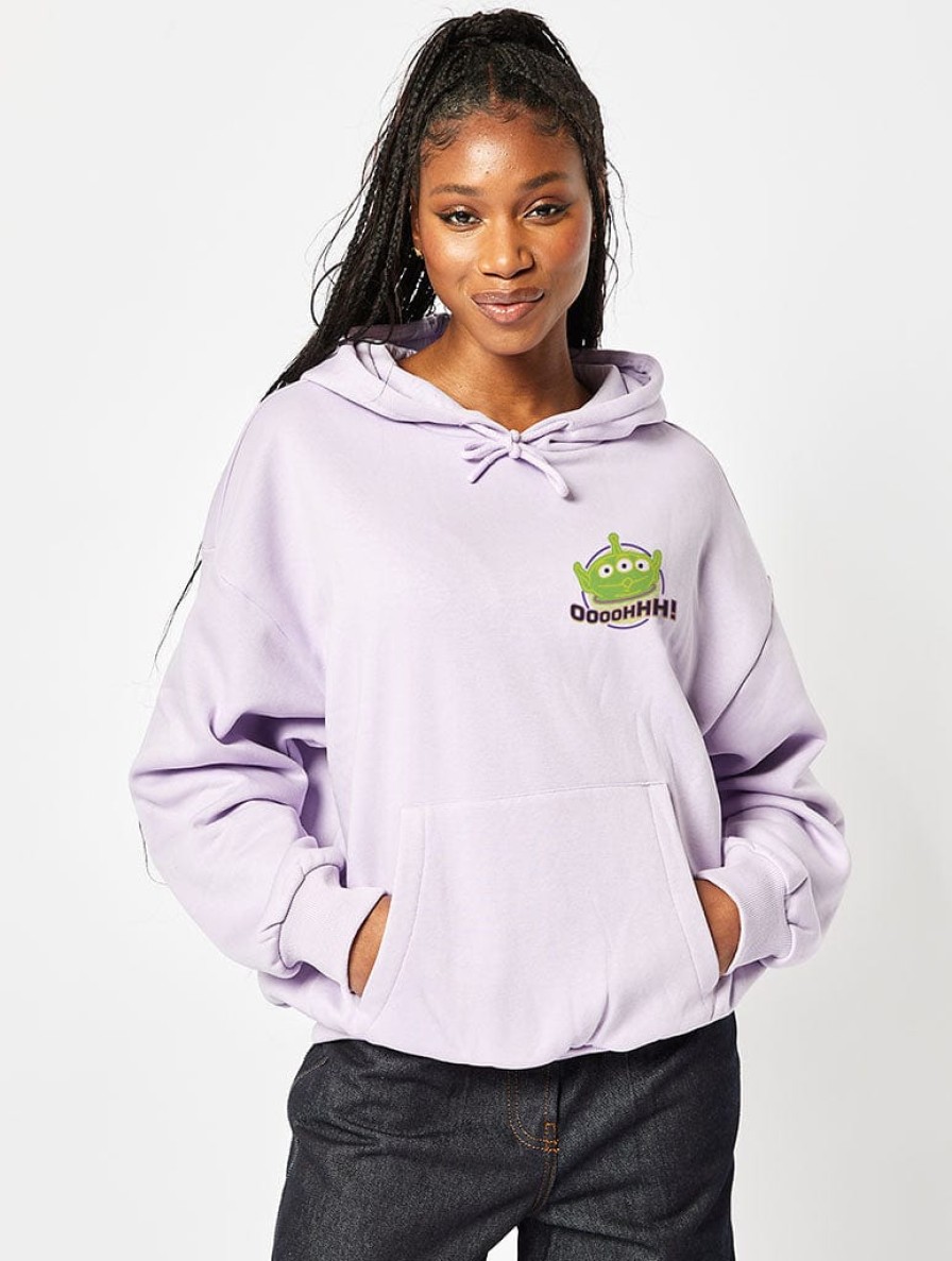 Skinnydip London Disney Pizza Planet Hoodie In Lilac Hoodies & Sweatshirts