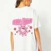 Skinnydip London Hello Kitty X Skinnydip Floral T-Shirt In White Tops & T-Shirts