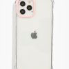 Skinnydip London Minimal Clear & Pink Camera Hole Shock Iphone Case Iphone 12 Pro Max Cases