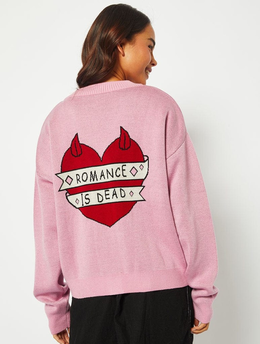 Skinnydip London Romance Is Dead Knitted Cardigan Jumpers & Cardigans