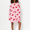 Skinnydip London Pink Heart Blanket Hoodie Nightwear