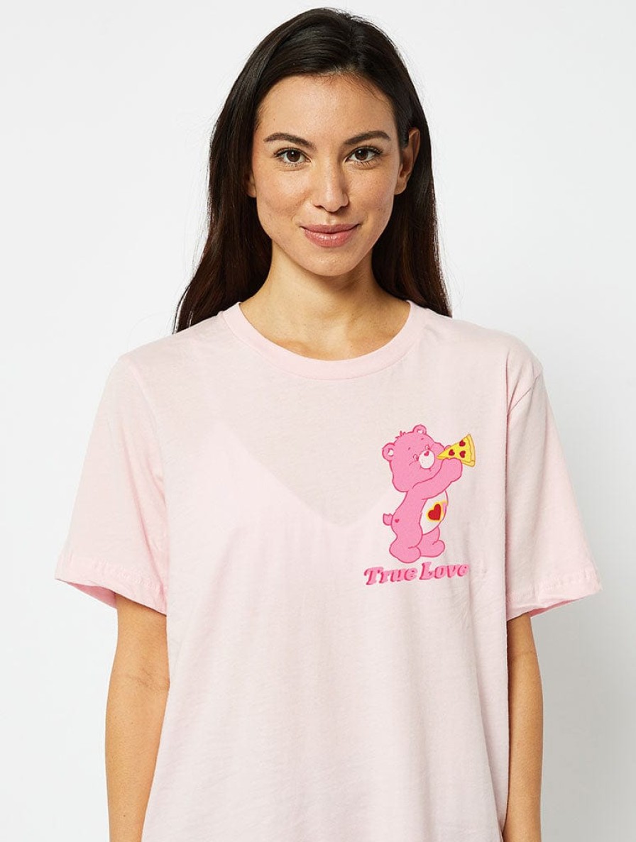 Skinnydip London Care Bears True Love T-Shirt In Pink Tops & T-Shirts