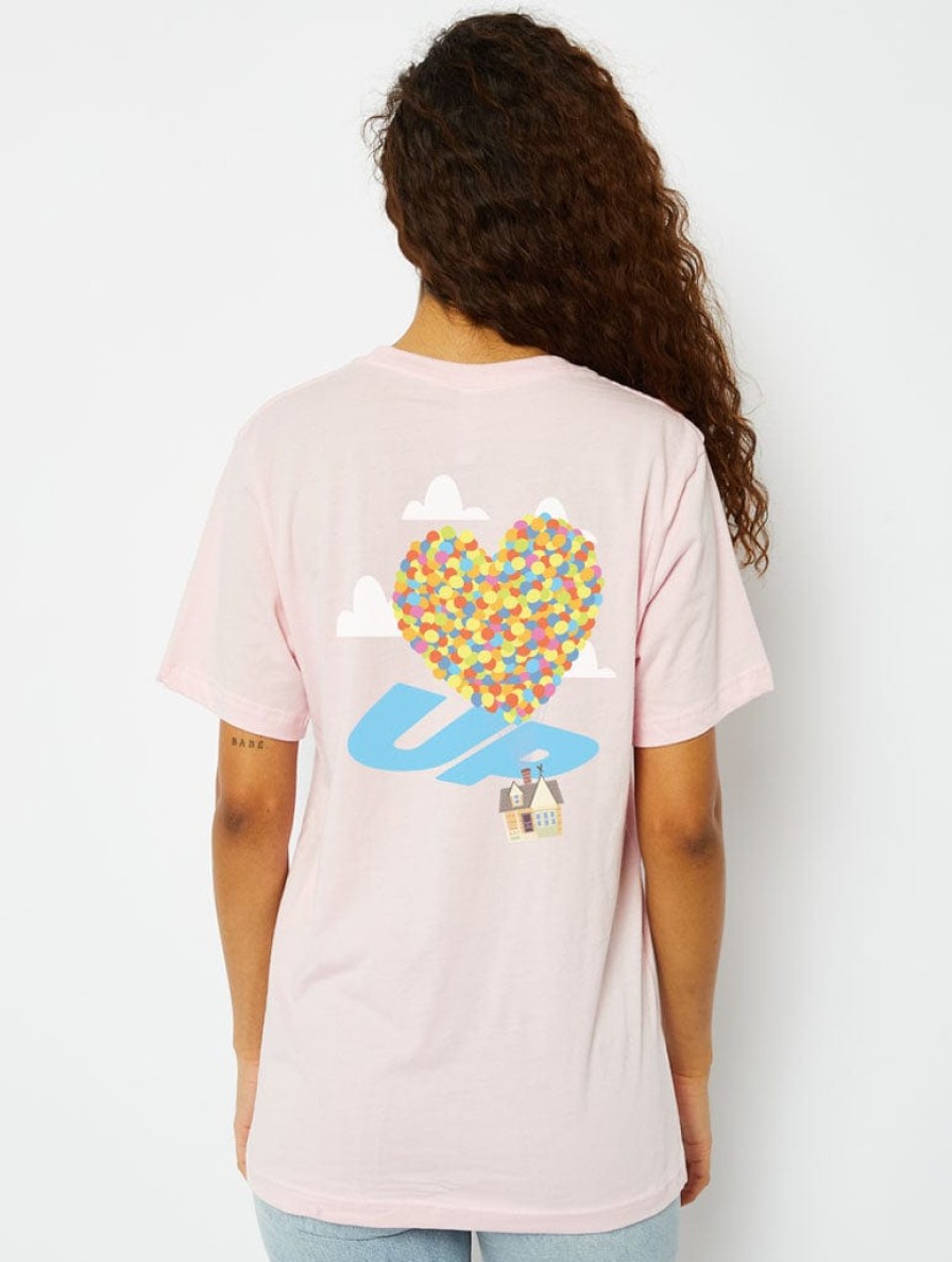 Skinnydip London Disney Up! T-Shirt In Pink Tops & T-Shirts