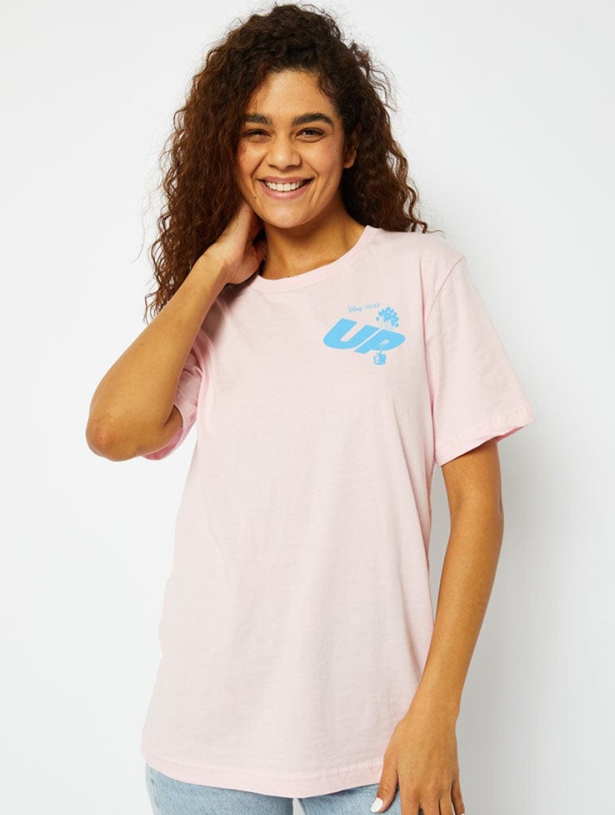 Skinnydip London Disney Up! T-Shirt In Pink Tops & T-Shirts