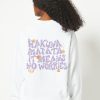 Skinnydip London Disney Hakuna Matata Sweatshirt In White Hoodies & Sweatshirts