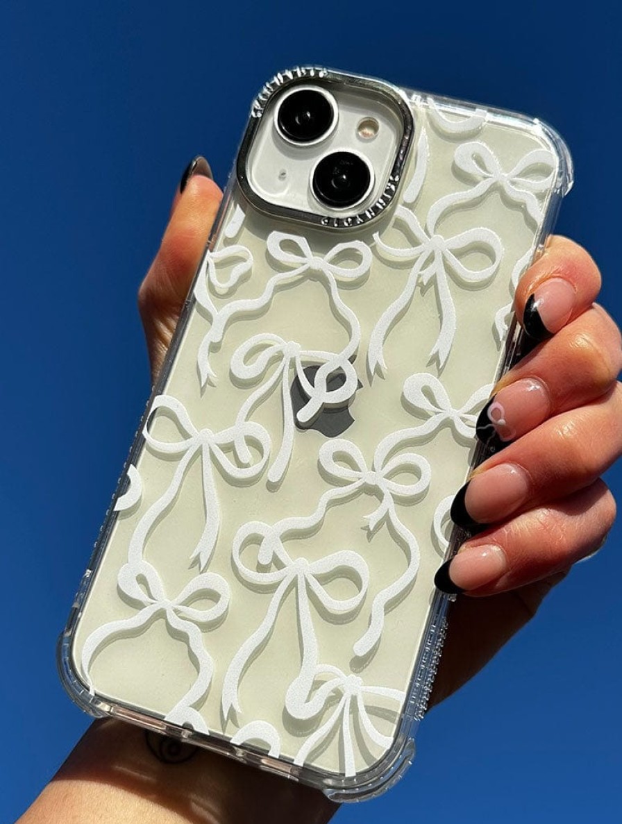 Skinnydip London White Bows Shock Iphone Case Iphone Xr / 11 Cases