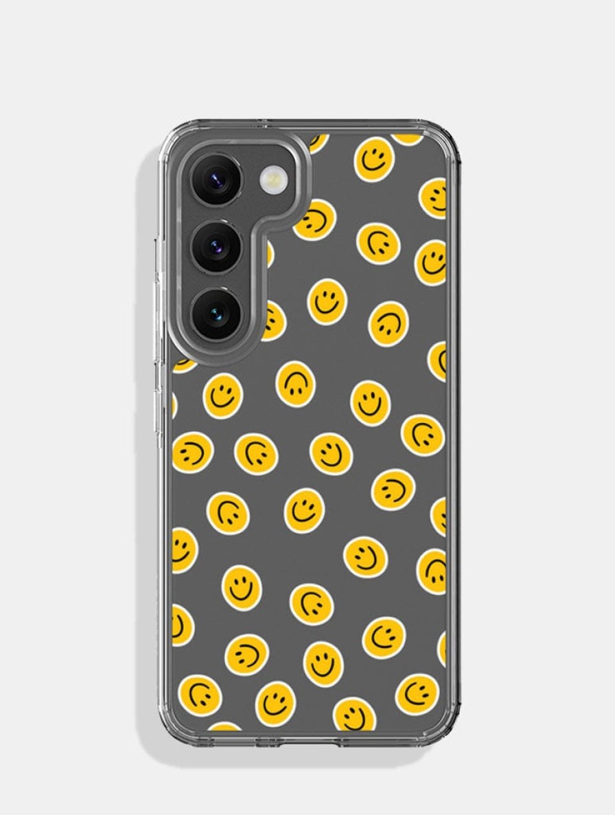 Skinnydip London Yellow Smile Android Case Google Pixel 5A Cases