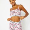 Skinnydip London Cherry Print Crop Top & Short Pyjama Set Nightwear