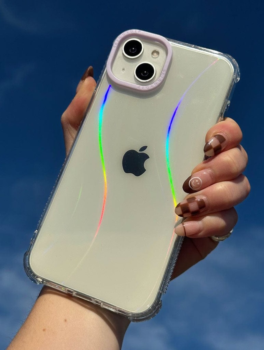 Skinnydip London Minimal Holo Wave Shock Iphone Case Iphone Xr / 11 Cases