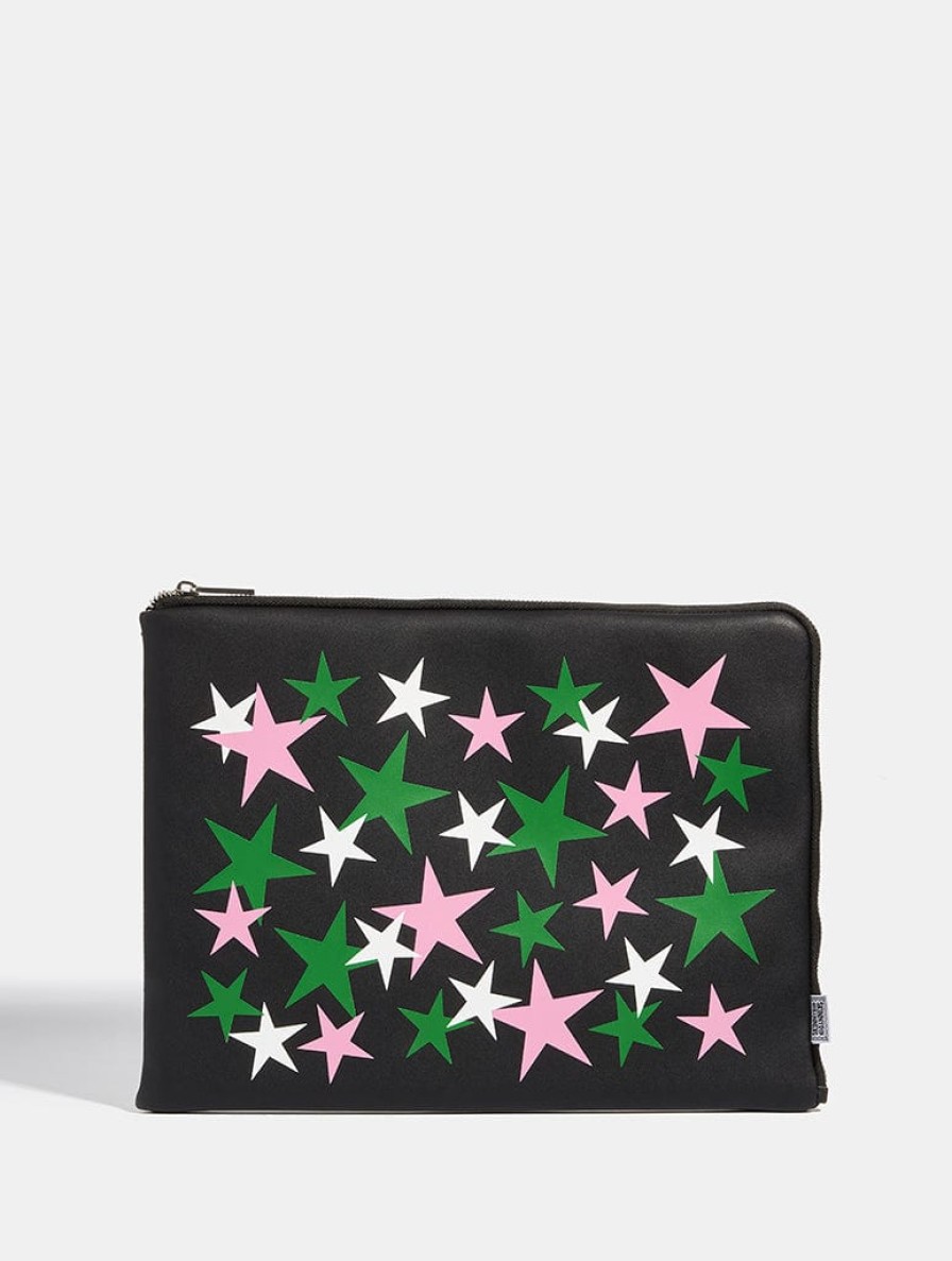 Skinnydip London Pink & Green Star Laptop Case Shop All Tech Accessories