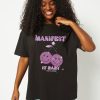 Skinnydip London Manifest It Baby T-Shirt In Black Tops & T-Shirts