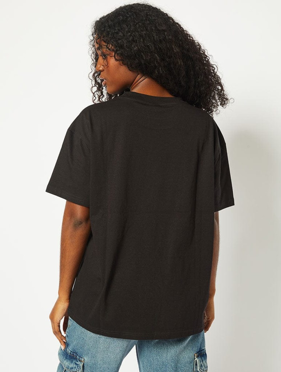 Skinnydip London Manifest It Baby T-Shirt In Black Tops & T-Shirts