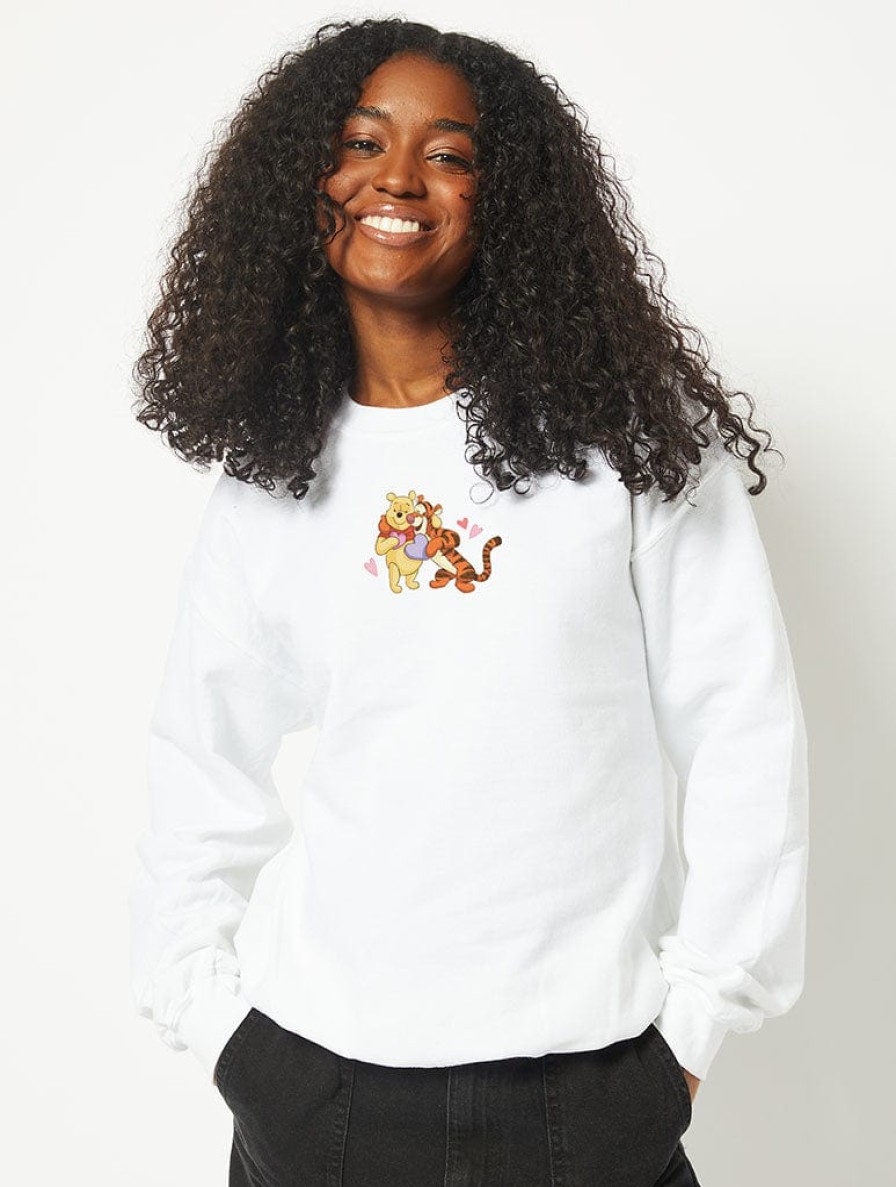 Skinnydip London Disney Love Winnie The Pooh Sweatshirt In White Loungewear