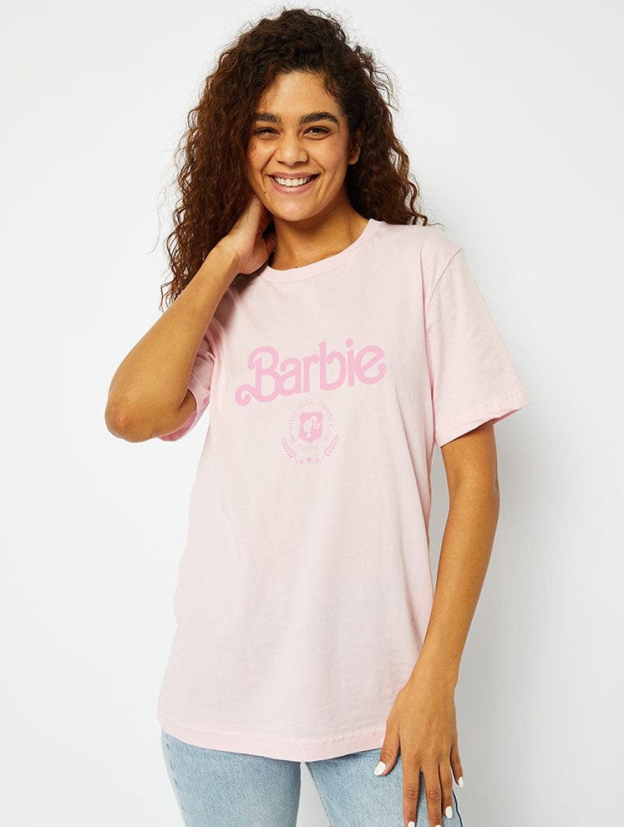 Skinnydip London Barbie X Skinnydip Beverley Hills Sports Club Pink T-Shirt Tops & T-Shirts