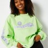 Skinnydip London Overthinkers Club Lime Oversized Sweatshirt Hoodies & Sweatshirts