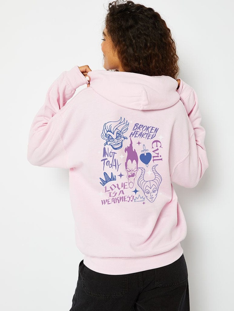 Skinnydip London Disney Villains Hoodie In Pink Loungewear