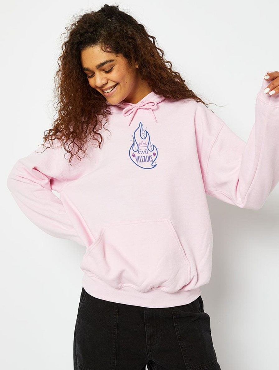 Skinnydip London Disney Villains Hoodie In Pink Loungewear