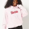 Skinnydip London Barbie X Skinnydip Pink Logo Hoodie Loungewear