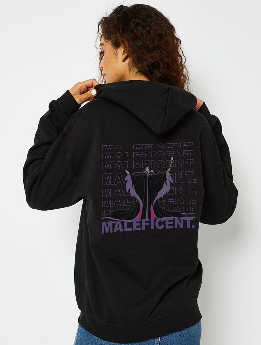 Skinnydip London Disney Maleficent Hoodie In Black Shop All Clothing