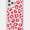 Skinnydip London Red & Pink Leopard Shock Iphone Case Iphone 13 Pro Cases