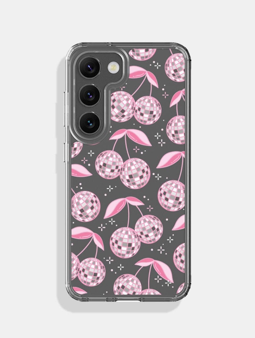 Skinnydip London Disco Cherries Pink Android Case Google Pixel 5A Cases