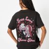 Skinnydip London Disney Jack & Sally T-Shirt In Black Tops & T-Shirts