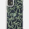 Skinnydip London Sage Bows Glitter Shock Iphone Case Iphone 12 Pro Cases