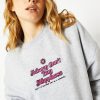 Skinnydip London Money Cant Buy Happiness Oversized Sweatshirt In Grey Hoodies & Sweatshirts