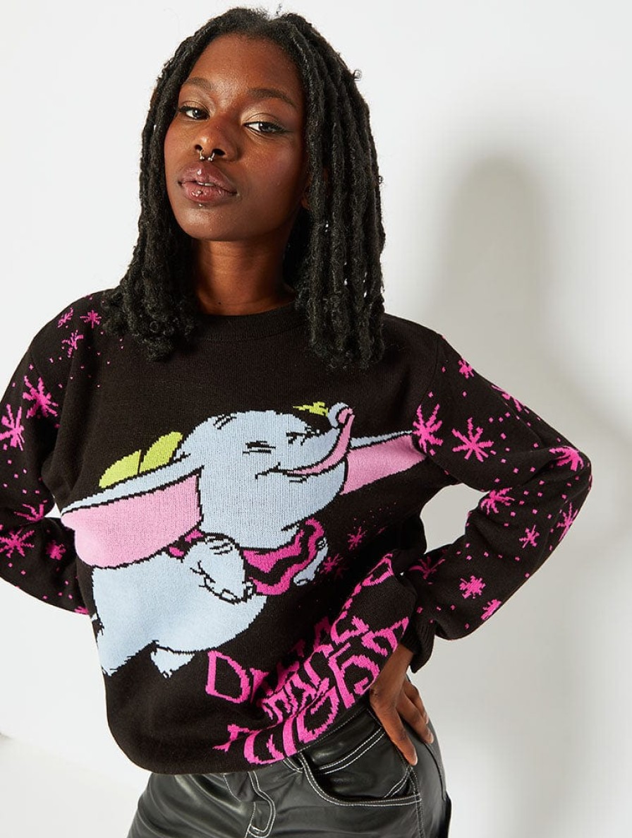 Skinnydip London Disney Dumbo Knitted Jumper Jumpers & Cardigans