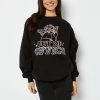 Skinnydip London Out Of Office Black Oversized Sweatshirt Hoodies & Sweatshirts