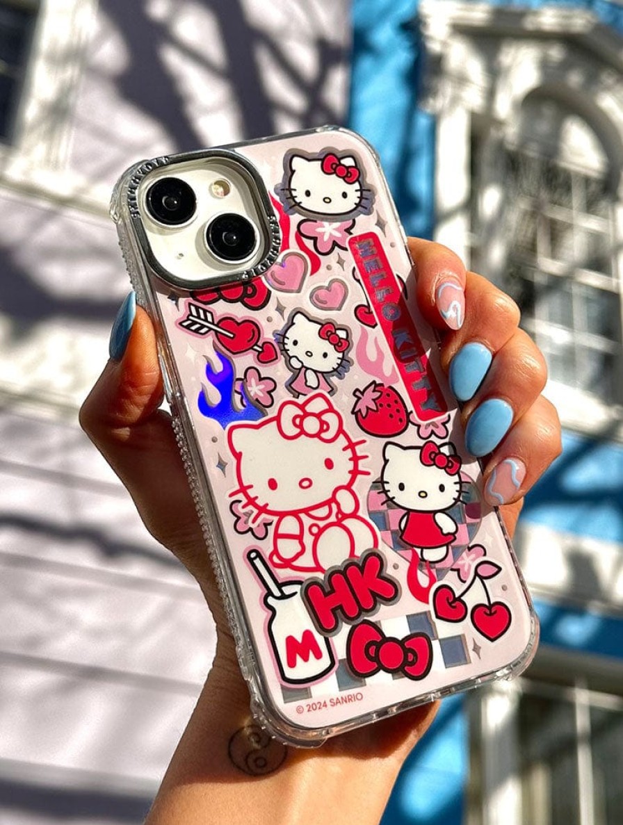 Skinnydip London Hello Kitty X Skinnydip Holo Sticker Iphone Shock Case Iphone Xr / 11 Cases