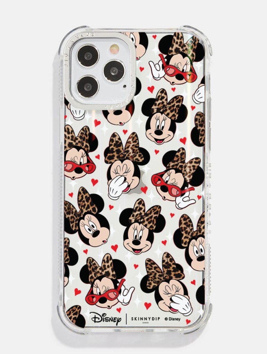 Skinnydip London Disney Minnie Leopard Print Shock Iphone Case Iphone Xr / 11 Cases