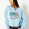 Skinnydip London Dont Quit Your Day Job Blue Panelled Sweatshirt Hoodies & Sweatshirts