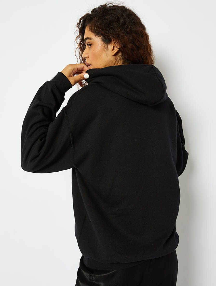 Skinnydip London Existential Crisis Oversized Hoodie In Black Hoodies & Sweatshirts