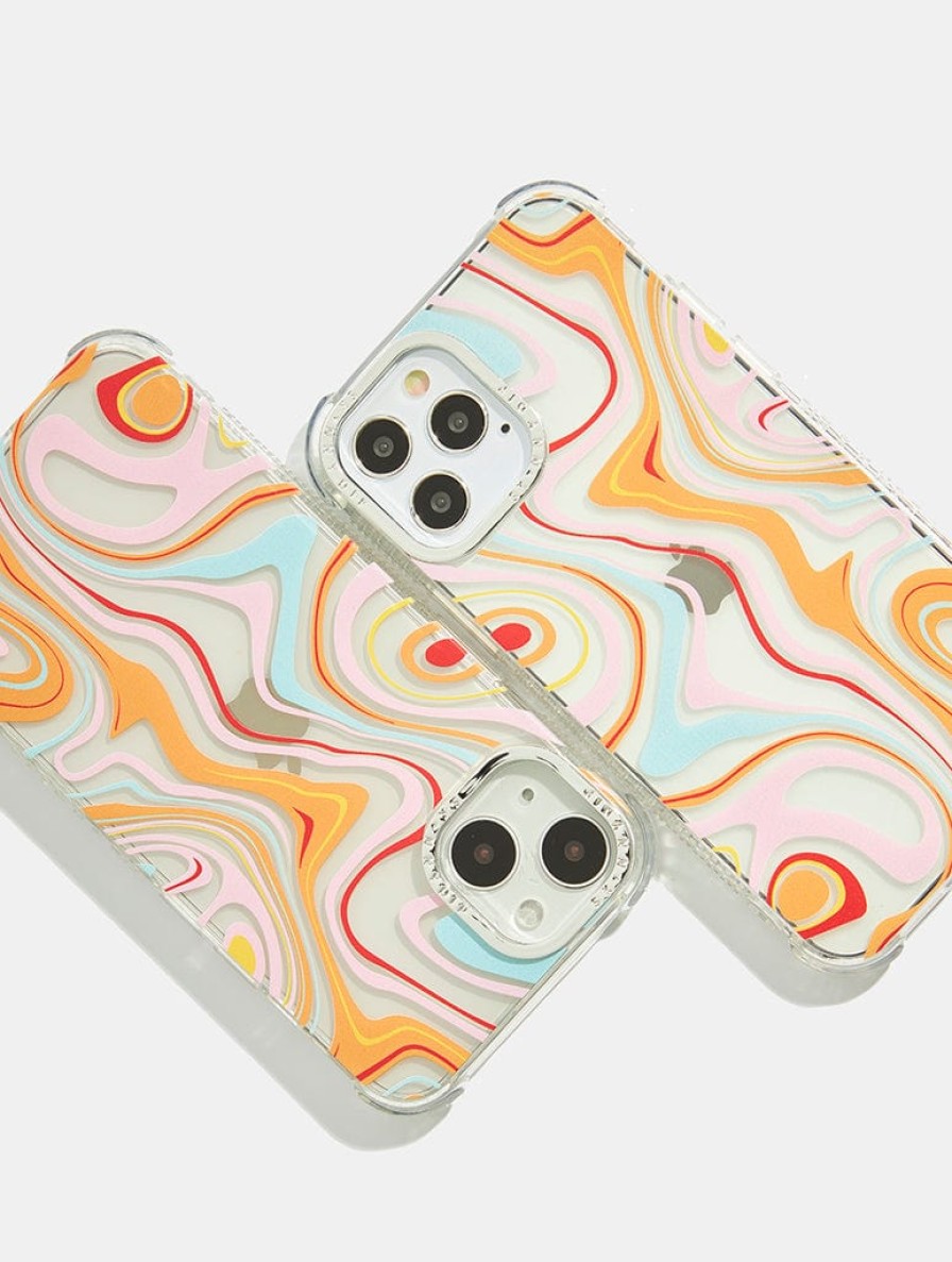 Skinnydip London Multi Coloured Swirl Shock Iphone Case Iphone 13 Pro Cases