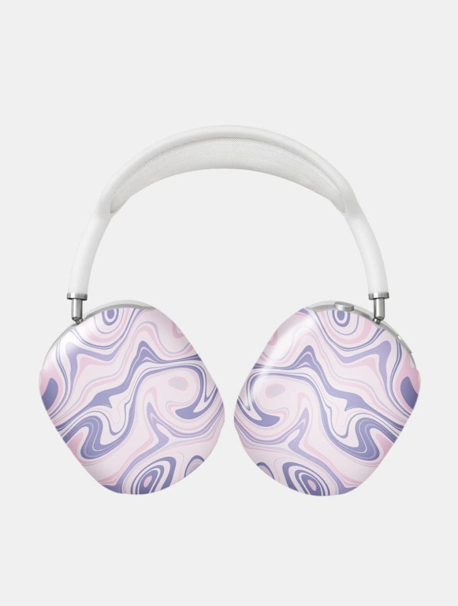 Skinnydip London Lilac Swirl Airpods Max Case In Gloss Airpods Max Cases