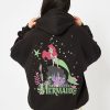 Skinnydip London Disney The Little Mermaid Tides & Vibes Hoodie In Black Loungewear