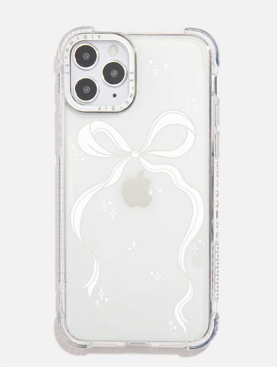 Skinnydip London White Single Bow Shock Iphone Case Iphone Xr / 11 Cases