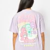 Skinnydip London Care Bears Varsity T-Shirt In Lilac Tops & T-Shirts