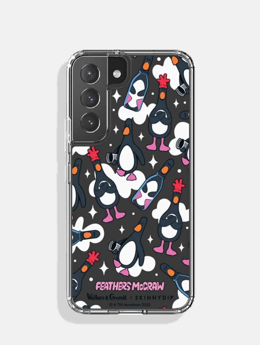 Skinnydip London Wallace & Gromit X Skinnydip Feathers Repeat Android Case Google Pixel 5A Cases