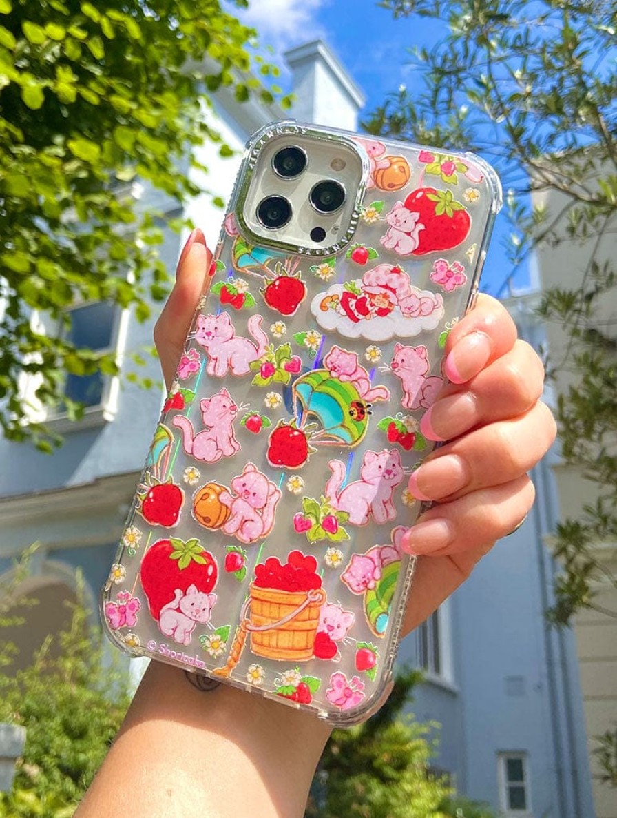 Skinnydip London Strawberry Shortcake X Skinnydip Custard Cat Shock Iphone Case Iphone 13 Pro Cases