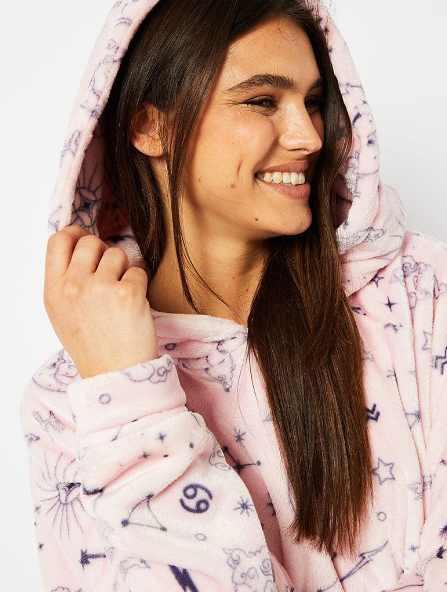 Skinnydip London Zodiac Celestial Fleece Blanket Hoodie Nightwear