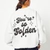 Skinnydip London You'Re So Golden Sweatshirt In White Loungewear