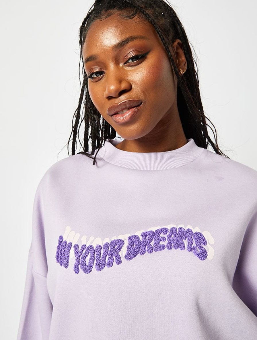 Skinnydip London In Your Dreams Lilac Oversized Sweatshirt Loungewear