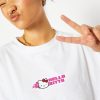 Skinnydip London Hello Kitty X Skinnydip Retro Sticker T-Shirt In White Tops & T-Shirts