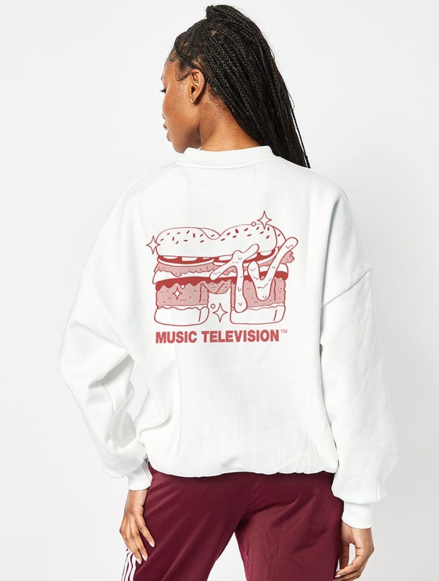 Skinnydip London Mtv Fries Sweatshirt In White Loungewear