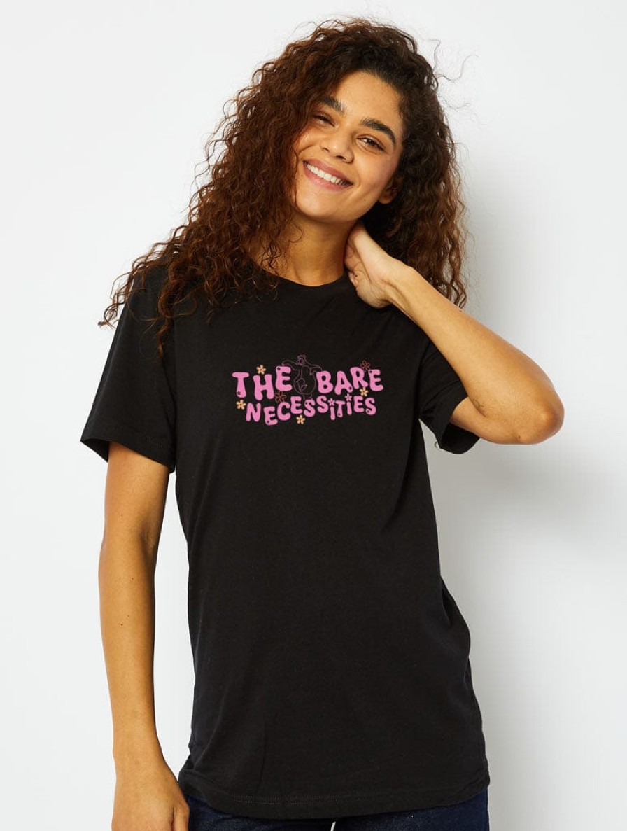 Skinnydip London Disney The Bare Necessities T-Shirt In Black Tops & T-Shirts